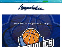 Tablet Screenshot of hoopaholicscamp.net